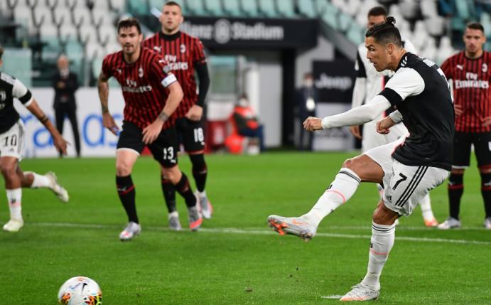 Ronaldo verschoss gegen den AC Mailand einen Elfmeter