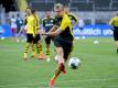 Nimmt gegen Düsseldorf vorerst auf der Bank Platz: BVB-Torjäger Erling Haaland. Foto: Federico Gambarini/dpa-Pool/dpa