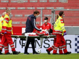 Taiwo Awoniyi fehlt Mainz 05 vorerst im Abstiegskampf. Foto: Kai Pfaffenbach/reuters/Pool/dpa Taiwo Awoniyi fehlt Mainz 05 vorerst im Abstiegskampf. Foto: Kai Pfaffenbach/reuters/Pool/dpa