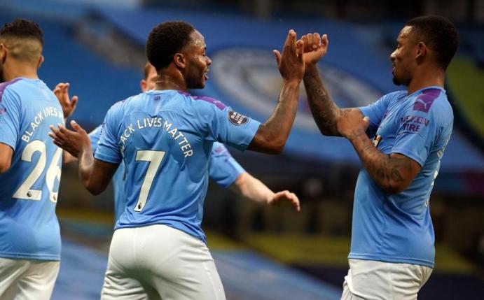 Manchester City setzte sich souverän gegen den FC Arsenal durch. Foto: Dave Thompson/Nmc Pool/PA Wire/dpa