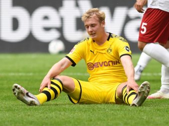 Julian Brandt hadert mit der Leistung des BVB im Spiel gegen Mainz. Foto: Bernd Thissen/dpa Julian Brandt hadert mit der Leistung des BVB im Spiel gegen Mainz. Foto: Bernd Thissen/dpa