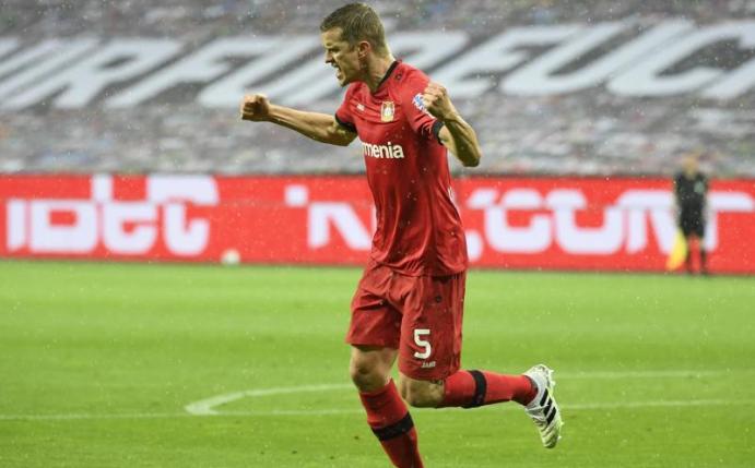 Sven Bender hat vier Bundesliga-Tore für Bayer Leverkusen erzielt: Zwei gegen Mönchengladbach und zwei gegen Köln. Foto: Ina Fassbender/AFP Pool/dpa