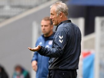 Freiburgs Trainer Christian Streich: «Wir wollten alles holen und jetzt haben wir nur das Meiste geholt.». Foto: Sven Hoppe/dpa-Pool/dpa
