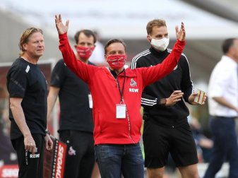 Muss am letzten Spieltag mit Köln in Bremen ran: FC-Sportchef Horst Heldt. Foto: Lars Baron/Getty/Pool/dpa Muss am letzten Spieltag mit Köln in Bremen ran: FC-Sportchef Horst Heldt. Foto: Lars Baron/Getty/Pool/dpa