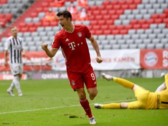 Hatte diese Saison sehr oft Grund zum Torjubel: Bayern-Torjäger Robert Lewandowski. Foto: Sven Hoppe/dpa-Pool/dpa
