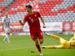 Hatte diese Saison sehr oft Grund zum Torjubel: Bayern-Torjäger Robert Lewandowski. Foto: Sven Hoppe/dpa-Pool/dpa
