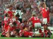 Dänemark bejubelt den Schlusspfiff beim EM-Finale 1992