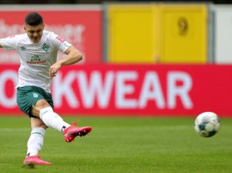 Milot Rashica hat bislang sieben Treffer für den SV Werder Bremen in der laufenden Saison erzielt. Foto: Friedemann Vogel/EPA/Pool/dpa Milot Rashica hat bislang sieben Treffer für den SV Werder Bremen in der laufenden Saison erzielt. Foto: Friedemann Vogel/EPA/Pool/dpa