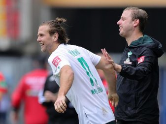 Steht gegen Köln in der Bremer Startformation: Niclas Füllkrug. Foto: Friedemann Vogel/EPA/Pool/dpa Steht gegen Köln in der Bremer Startformation: Niclas Füllkrug. Foto: Friedemann Vogel/EPA/Pool/dpa