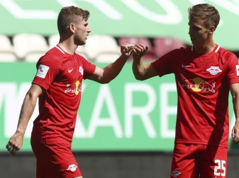 Timo Werner (l.) erzielt seine Saisontore 27 und 28 Timo Werner (l.) erzielt seine Saisontore 27 und 28