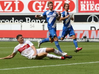 Im seinem letzten VfB-Spiel traf Mario Gomez zum 1:1 Im seinem letzten VfB-Spiel traf Mario Gomez zum 1:1