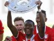 David Alaba wurde schon neun Mal mit dem FC Bayern München deutscher Meister. Foto: Kai Pfaffenbach/Reuters-Pool/dpa
