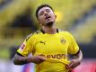 Kam 2017 von England zu Borussia Dortmund: Jadon Sancho. Foto: Lars Baron/Getty Images Europe/Pool/dpa