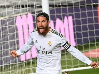 Ramos bejubelt seinen Siegtreffer vom Punkt Ramos bejubelt seinen Siegtreffer vom Punkt