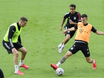 Steht erstmals seit seinem Kreuzbandriss wieder im Bayern-Kader: Niklas Süle (l). Foto: Robert Michael/dpa-Zentralbild/dpa Steht erstmals seit seinem Kreuzbandriss wieder im Bayern-Kader: Niklas Süle (l). Foto: Robert Michael/dpa-Zentralbild/dpa