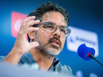 Hatte mit Schalke einiges gut zu machen: Coach David Wagner. Foto: Guido Kirchner/dpa Hatte mit Schalke einiges gut zu machen: Coach David Wagner. Foto: Guido Kirchner/dpa