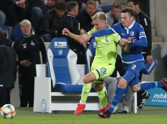 Auch Laprevotte (r.) muss den 1. FC Magdeburg verlassen Auch Laprevotte (r.) muss den 1. FC Magdeburg verlassen