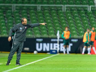 Frank Schmidt zeigt sich vor dem Rückspiel entschlossen Frank Schmidt zeigt sich vor dem Rückspiel entschlossen