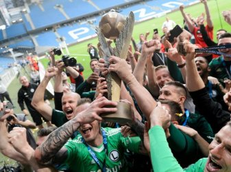 Legia Warschau konnte sich nach 2018 (Foto) 2020 erneut den Titel sichern. Foto: Jakub Kaczmarczyk/PAP/dpa