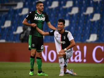 Ronaldo (r.) lässt mit Juventus Punkte liegen Ronaldo (r.) lässt mit Juventus Punkte liegen