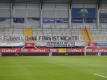 «Fußball ohne Fans ist nichts!» steht auf einem Transparent in der Paderborner Benteler-Arena. Foto: Friso Gentsch/dpa