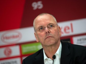 Fordert eine Gleichverteilung der TV-Gelder: Fortuna-Präsident Thomas Röttgermann. Foto: Federico Gambarini/dpa