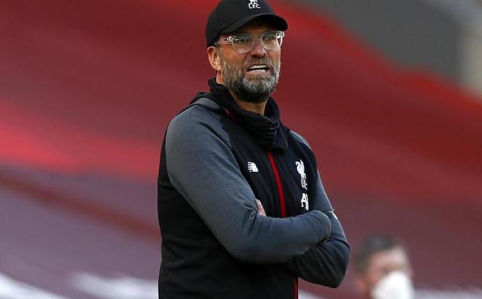 Jürgen Klopp wehrt sich gegen die Vorwürfe von Frank Lampard. Foto: Clive Brunskill/Nmc Pool/PA Wire/dpa