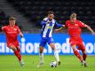 Matheus Cunha (M.) spielte bei Hertha BSC stark auf. Foto: Stuart Franklin/Getty Images Europe/Pool/dpa