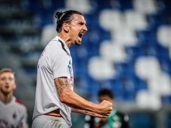 Zlatan Ibrahimovic ist im Januar zum AC Mailand zurückgekehrt. Foto: Spada/Lapresse/Lapresse via ZUMA Press/dpa Zlatan Ibrahimovic ist im Januar zum AC Mailand zurückgekehrt. Foto: Spada/Lapresse/Lapresse via ZUMA Press/dpa