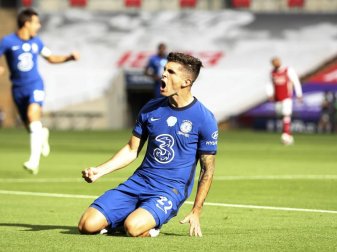 Verletzte sich im FA-Cup gegen den FC Arsenal: Chelsea-Profi Christian Pulisic. Foto: Adam Davy/Pool PA/dpa Verletzte sich im FA-Cup gegen den FC Arsenal: Chelsea-Profi Christian Pulisic. Foto: Adam Davy/Pool PA/dpa