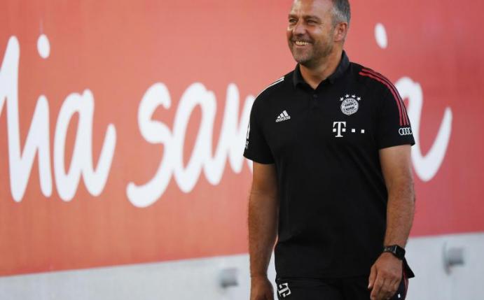 Sieht sein Team gut gewappnet für Chelsea: Bayern-Coach Hansi Flick. Foto: Matthias Balk/dpa