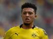 Der mögliche Transfer von Jadon Sancho zu Manchester United bleibt für Borussia Dortmund ein Dauerthema. Foto: Bernd Thissen/dpa