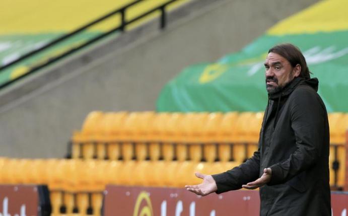 Verbrachte mit Norwich City nur ein Jahr in der Premier League: Trainer Daniel Farke. Foto: Lindsey Parnaby/pool AFP/AP/dpa