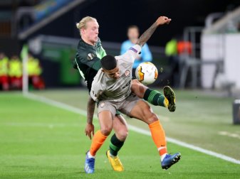 Die Wolfsburger verloren das Hinspiel mit 1:2 Die Wolfsburger verloren das Hinspiel mit 1:2