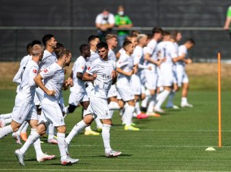 Borussia Mönchengladbach bat zum Training. Foto: Marius Becker/dpa