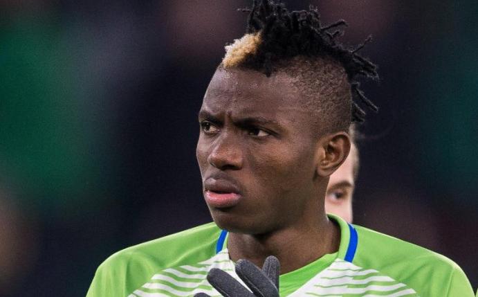 Konnte beim VfL Wolfsburg nicht Fuß fassen: Victor Osimhen. Foto: Swen Pförtner/dpa