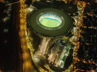 Das legendäre Maracanã-Stadion in Rio de Janeiro war zeitweise zum Krankenhaus für Corona-Patienten umfunktioniert worden. Foto: Fernando Souza/dpa