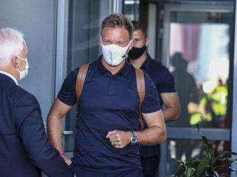 Will mit Leipzig ins Königsklassen-Halbfinale: RB-Coach Julian Nagelsmann. Foto: Carlos Rodrigues/UEFA via Getty Images/dpa Will mit Leipzig ins Königsklassen-Halbfinale: RB-Coach Julian Nagelsmann. Foto: Carlos Rodrigues/UEFA via Getty Images/dpa