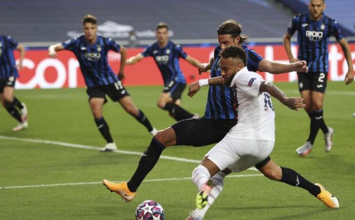 Superstar Neymar konnte sich mit PSG letztlich doch noch gegen Atalanta Bergamo durchsetzen. Foto: Rafael Marchante/Pool Reuters/AP/dpa