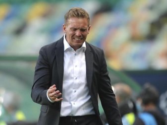 Hat mit RB das Königsklassen-Finale vor Augen: RB-Coach Julian Nagelsmann. Foto: Miguel A. Lopes/POOL EPA/AP/dpa