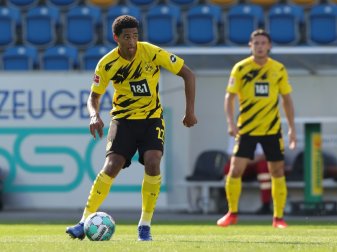 Jude Bellingham (l.) erzielte sein erstes BVB-Tor Jude Bellingham (l.) erzielte sein erstes BVB-Tor