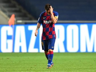 Laut des brasilianischen Senders Esporte Interativo will Messi angeblich den FC Barcelona verlassen. Foto: Michael Regan/UEFA via Getty Images/dpa/Archivbild Laut des brasilianischen Senders Esporte Interativo will Messi angeblich den FC Barcelona verlassen. Foto: Michael Regan/UEFA via Getty Images/dpa/Archivbild