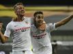 Luuk de Jong (l.) schießt Sevilla ins Finale