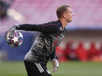 Manuel Neuer ist vor dem Halbfinale gegen Olympique Lyon optimistisch. Foto: Manu Fernandez/AP Pool/dpa Manuel Neuer ist vor dem Halbfinale gegen Olympique Lyon optimistisch. Foto: Manu Fernandez/AP Pool/dpa