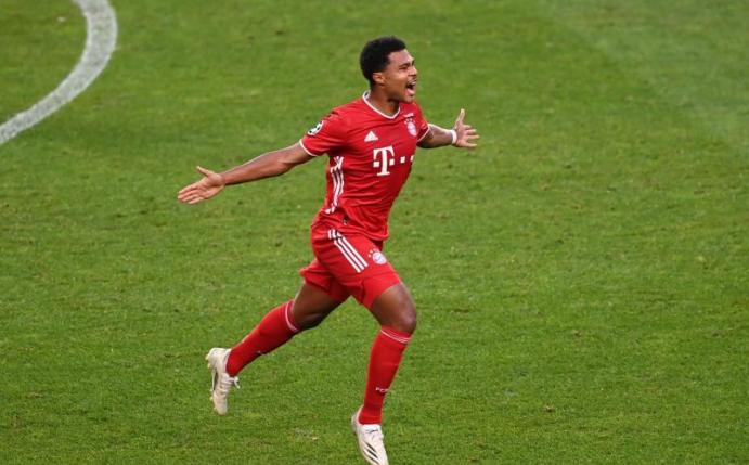 Möchte mit Bayern unbedingt den Henkelpott gewinnen: Nationalspieler Serge Gnabry. Foto: Michael Regan/Getty Images via UEFA/dpa