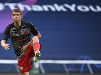 «Wir dürfen die Wichtigkeit dieses Spiels gar nicht zu sehr in unseren Kopf lassen», sagt Thomas Müller. Foto: Franck Fife/pool AFP via AP/dpa «Wir dürfen die Wichtigkeit dieses Spiels gar nicht zu sehr in unseren Kopf lassen», sagt Thomas Müller. Foto: Franck Fife/pool AFP via AP/dpa