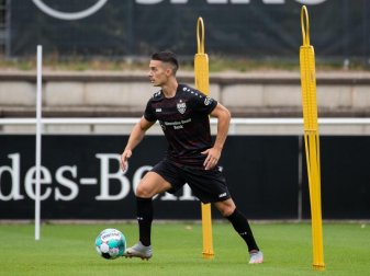 Fällt mit gebrochenem Ellenbogen für den VfB Stuttgart aus: Erik Thommy in Aktion. Foto: Tom Weller/dpa Fällt mit gebrochenem Ellenbogen für den VfB Stuttgart aus: Erik Thommy in Aktion. Foto: Tom Weller/dpa