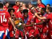 Bis zum Sieg im Finale haben die Bayern auch in allen Spielen davor in der Champions League gesiegt. Foto: Michael Regan/Getty Images via UEFA/dpa