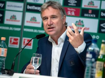 Marco Bode regt zum Nachdenken über einen «Soft Salary Cap» an. Foto: Sina Schuldt/dpa Marco Bode regt zum Nachdenken über einen «Soft Salary Cap» an. Foto: Sina Schuldt/dpa