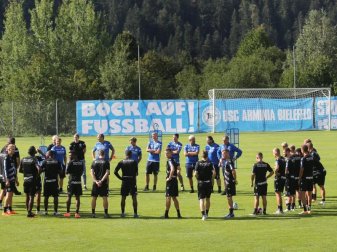 Arminia Bielefeld bereitet sich im Trainingslager in Österreich auf die kommende Saison vor. Foto: Karl-Josef Hildenbrand/dpa Arminia Bielefeld bereitet sich im Trainingslager in Österreich auf die kommende Saison vor. Foto: Karl-Josef Hildenbrand/dpa